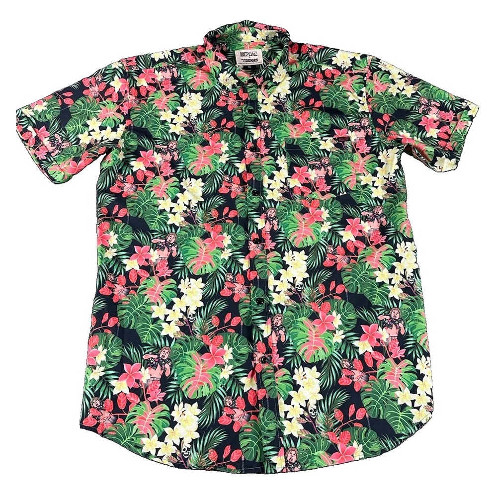 RSVLTS x THE GOONIES "Truffle Shuffle" KUNUFLEX Chunk's Iconic Hawaiian Shirt XL